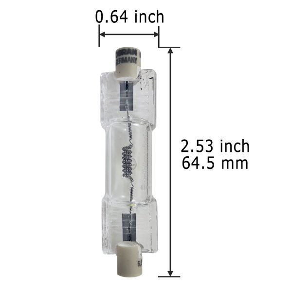 OSRAM 64380 200W 6.6A J1 40 R7s Base Airfield Bulb Sale - Image 2