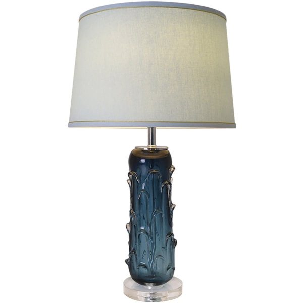 Jacinto Sculpted Translucent Glass Accent Best Table Lamp 27  Cheap