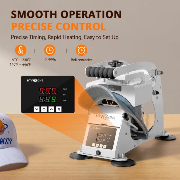 [Machine Bundle] HTVRONT Manual Hat Heat Press + Mini3 Heat Press Online Hot Sale - Image 5