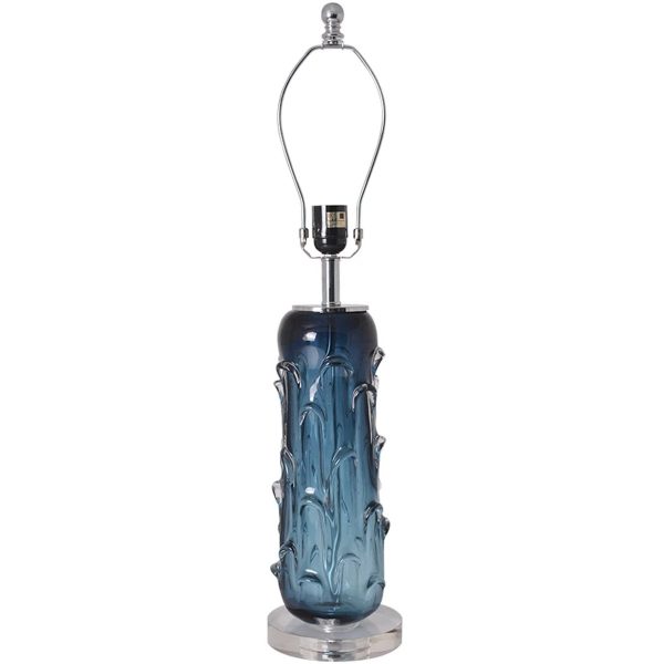 Jacinto Sculpted Translucent Glass Accent Best Table Lamp 27  Cheap - Image 4