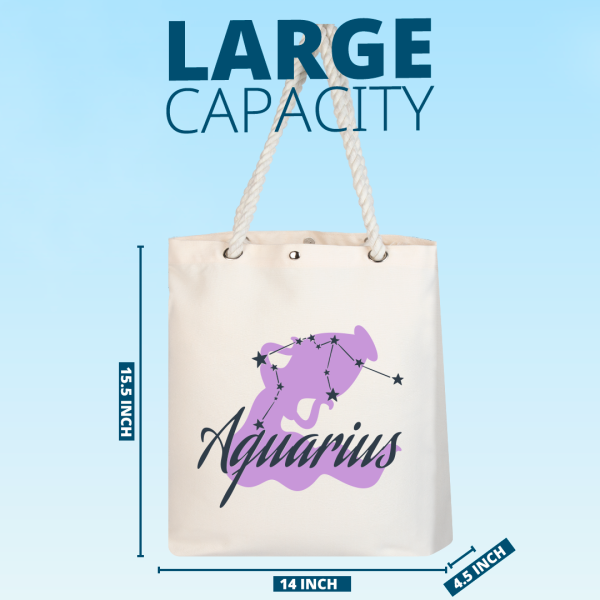Sublimation Canvas Tote Bag Blank With Hemp Rope Handle - 1 Pack For Sale - Image 2